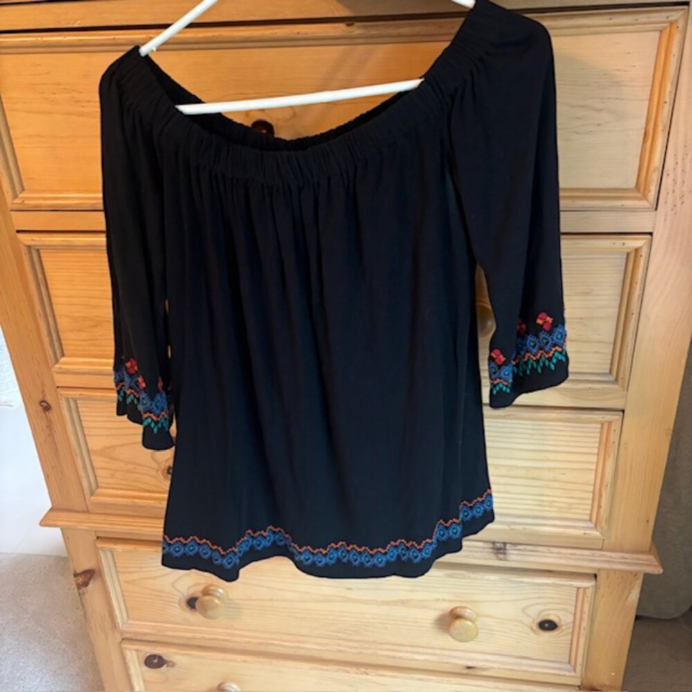 Women's Navy Shirt Loft Size Medium